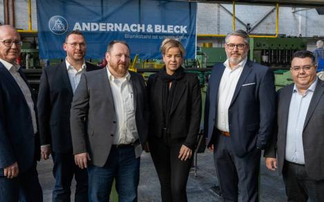 Minister Mona Neubaur visits Andernach &amp; Bleck in Hagen/NRW